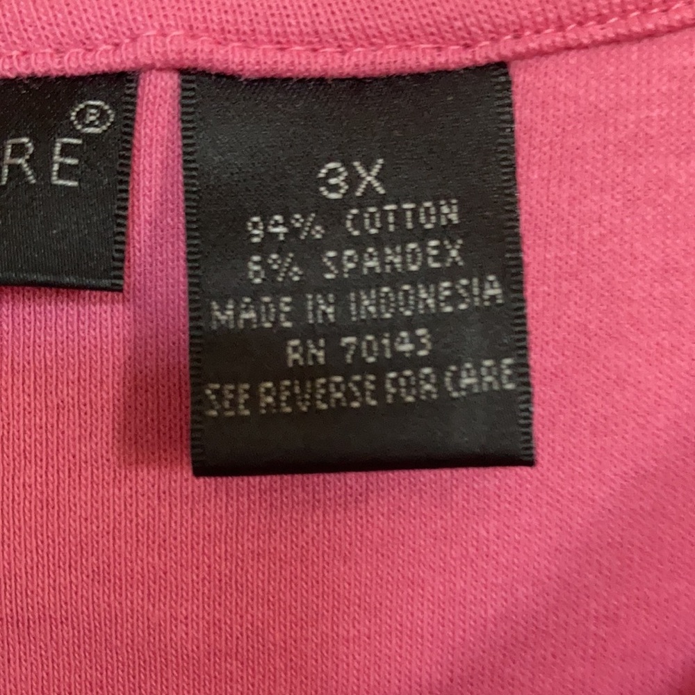 Preswick & Moore top sleeveless pink top with stretch casual size 3X - Picture 9 of 15